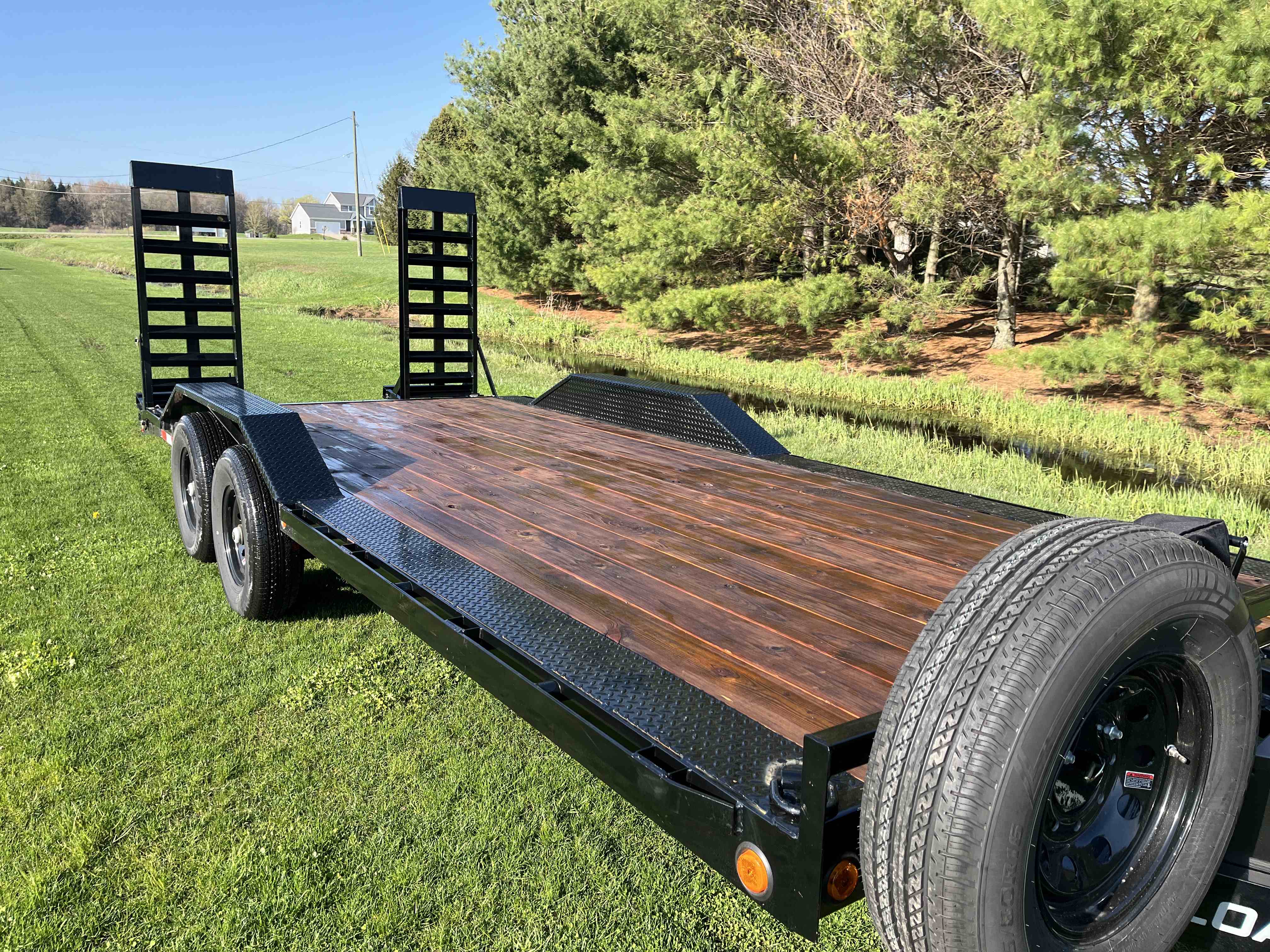 Car hauler trailer available for rent in Zeeland, Michigan