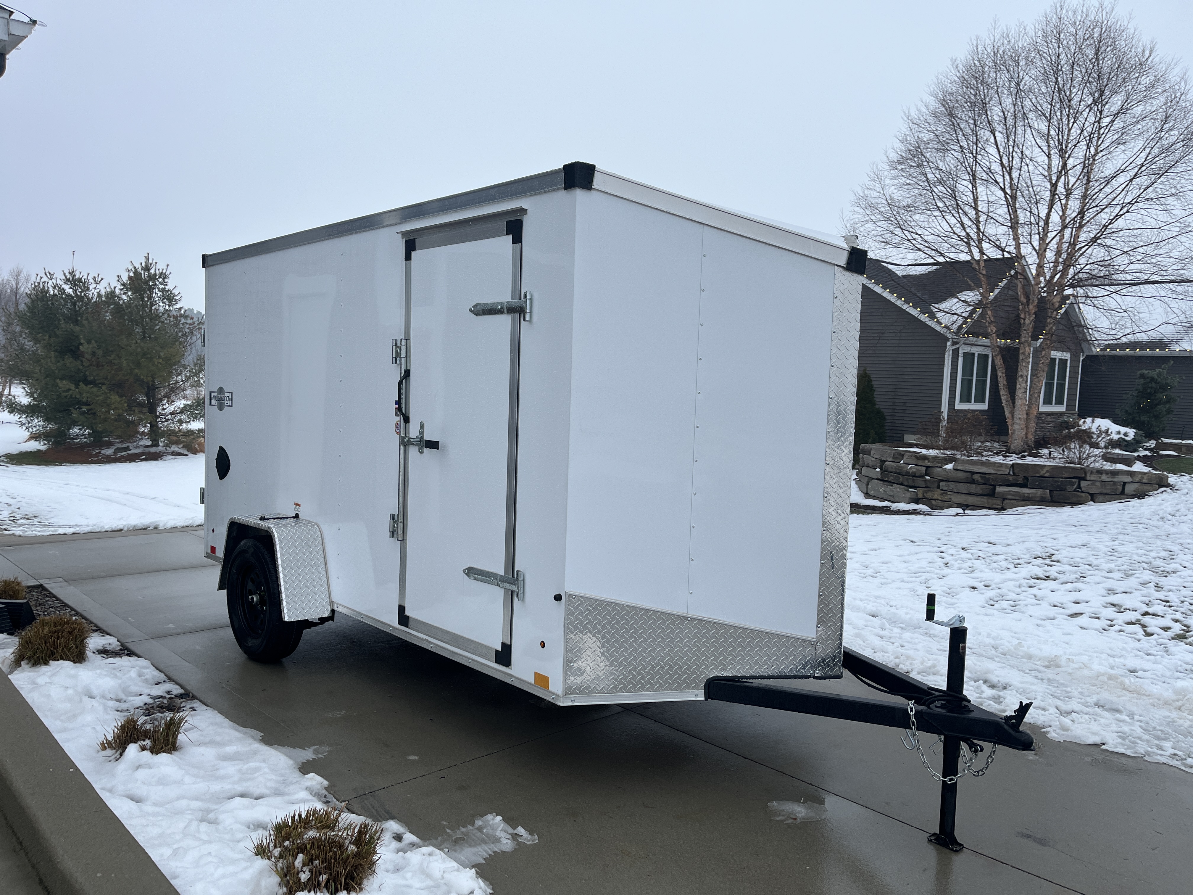 Enclosed cargo trailer for rent in Zeeland, Michigan